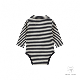 GESTREEPTE ROMPER, BLAUW