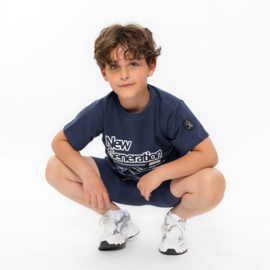 SHIRT LOOSE FIT, DONKER BLAUW