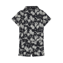 2-DELIGE SET DONKER BLAUW MET PRINT, ROAR