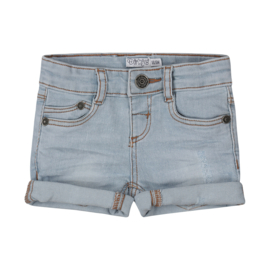 KORTE SPIJKERBROEK JEANS BLAUW, SUNSET