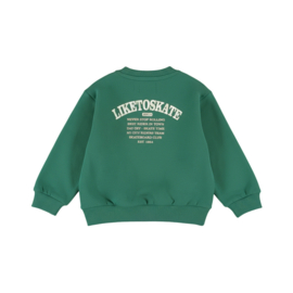 SWEATER GROEN, LIKE TO SKATE