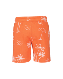 KORTE BROEK ORANJE MET PRINT, BEACHRIDE