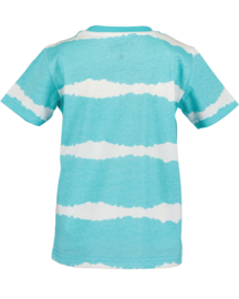 SHIRT LICHT BLAUW MET STREEP, OCEAN