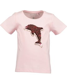 SHIRT ROZE MET VEEGPAILETTEN, OCEAN