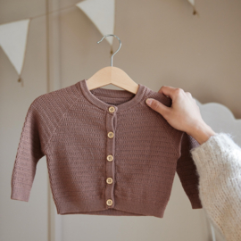 BABY VESTJE KNITWEAR, BRUIN