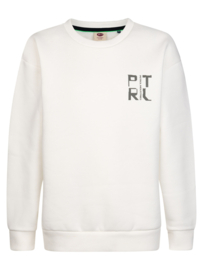 SWEATER MET BACKPRINT, OFF-WHITE