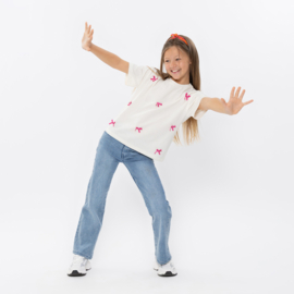 SPIJKERBROEK WIDE LEG, JEANS BLAUW