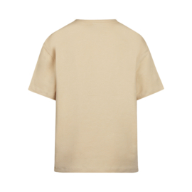 SHIRT MET BORDUURSEL, ZAND
