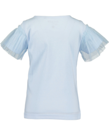 SHIRT LICHT BLAUW, FLOWER