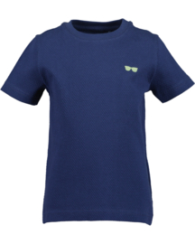 SHIRT PIQUE BLAUW, BASICS