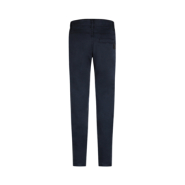 BROEK TAPERED FIT, DONKER BLAUW