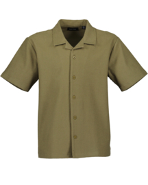 JERSEY BLOUSE, LEGER GROEN