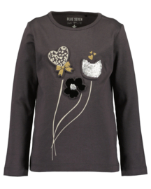 LONGSLEEVE VEEGPAILETTEN ANTRACIET, CATS