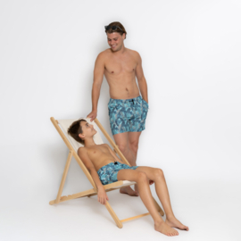 BEACHBERMUDA BLADEREN, AQUA BLAUW