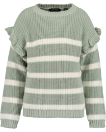 GESTREEPTE TRUI KNITWEAR, SOFT FLOWER