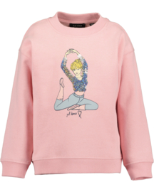 SWEATER MET VEEGPAILETTEN ROZE, BALLERINA