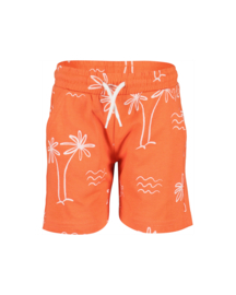 KORTE BROEK ORANJE MET PRINT, BEACHRIDE