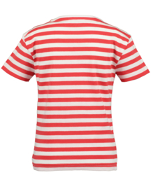 GESTREEPT SHIRT ROOD, BEACH GIRLS