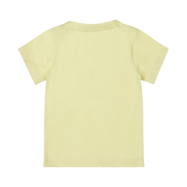 SHIRT GEEL MET PRINT, SUNSET