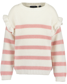 GESTREEPTE TRUI KNITWEAR, SOFT FLOWER
