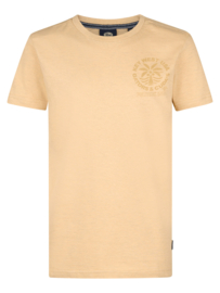 SHIRT, ZACHT ORANJEBRUIN
