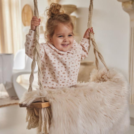 SWEATER LICHT PERZIK MET PRINT, CUTE