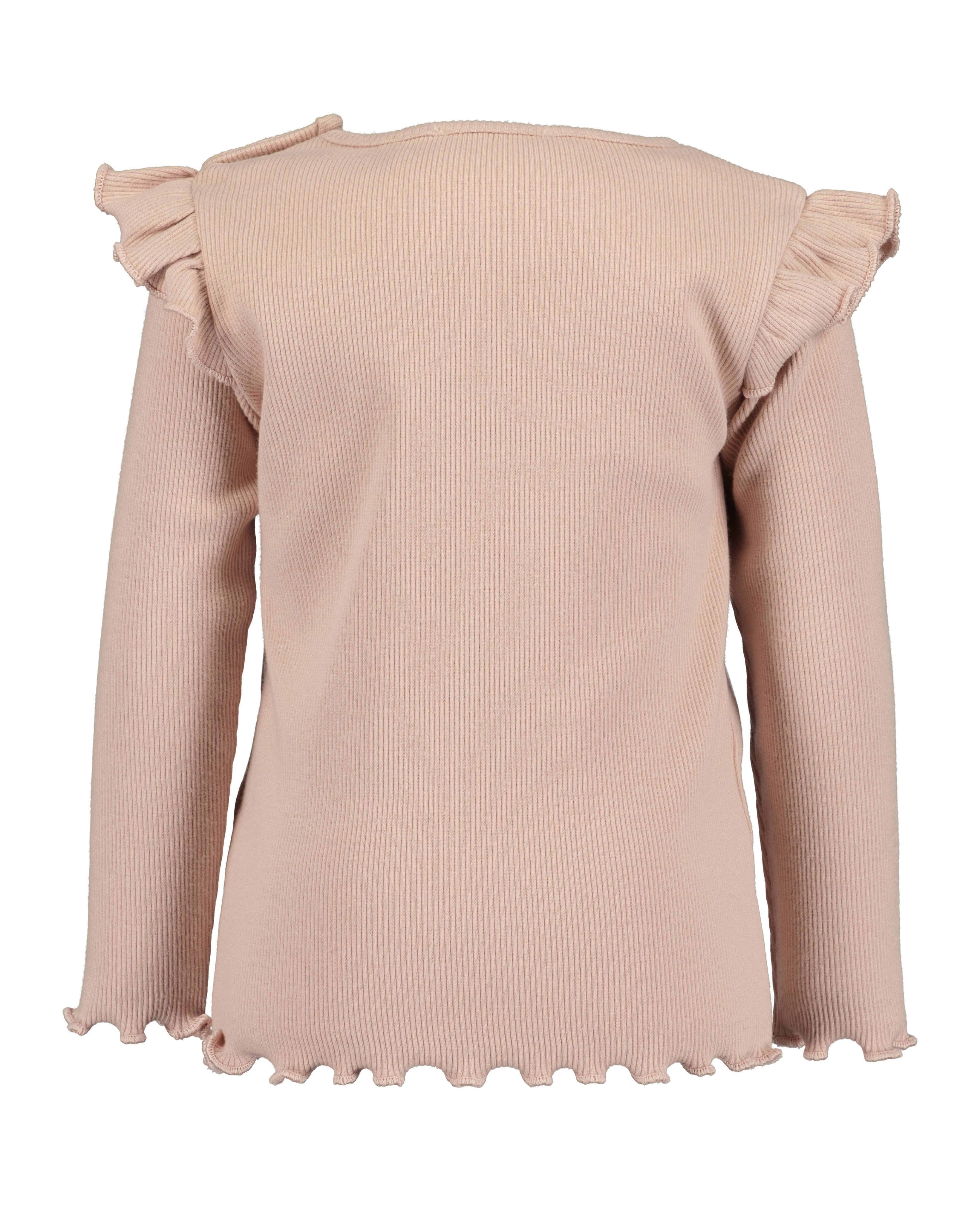 RIB LONGSLEEVE ESSENTIELS, POEDERROZE