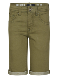KORTE SPIJKERBROEK, JEANS DUSTY ARMY