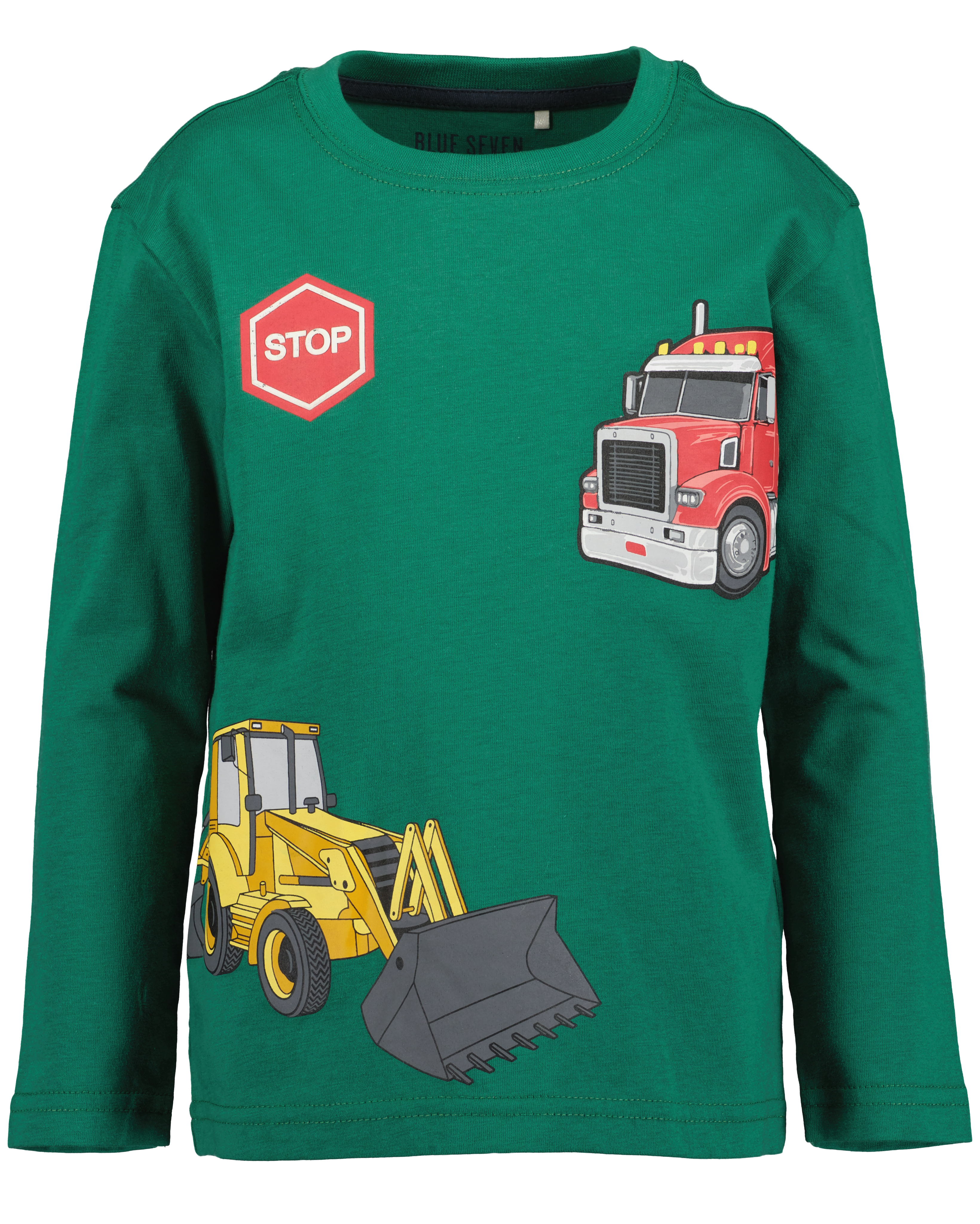 LONGSLEEVE VEHICLES, DONKERGROEN