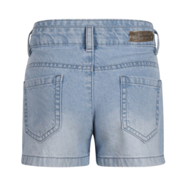 KORTE SPIJKERBROEK, JEANS BLAUW