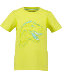 SHIRT GEEL MET RELIËF PRINT, DINO