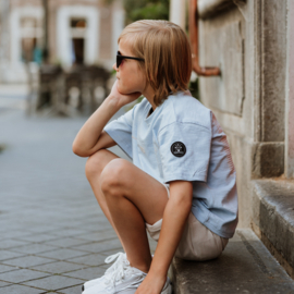 KORTE SPIJKERBROEK REGULAR, JEANS ZAND