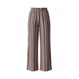 BROEK GESTREEPT WIDE LEG, MULTICOLOR