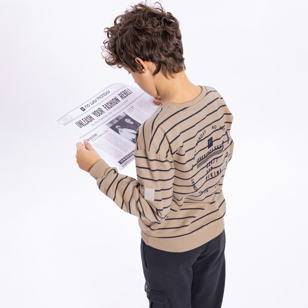SWEATER LOOSE FIT, LICHT GRIJS