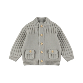 GEBREID VEST GRIJS