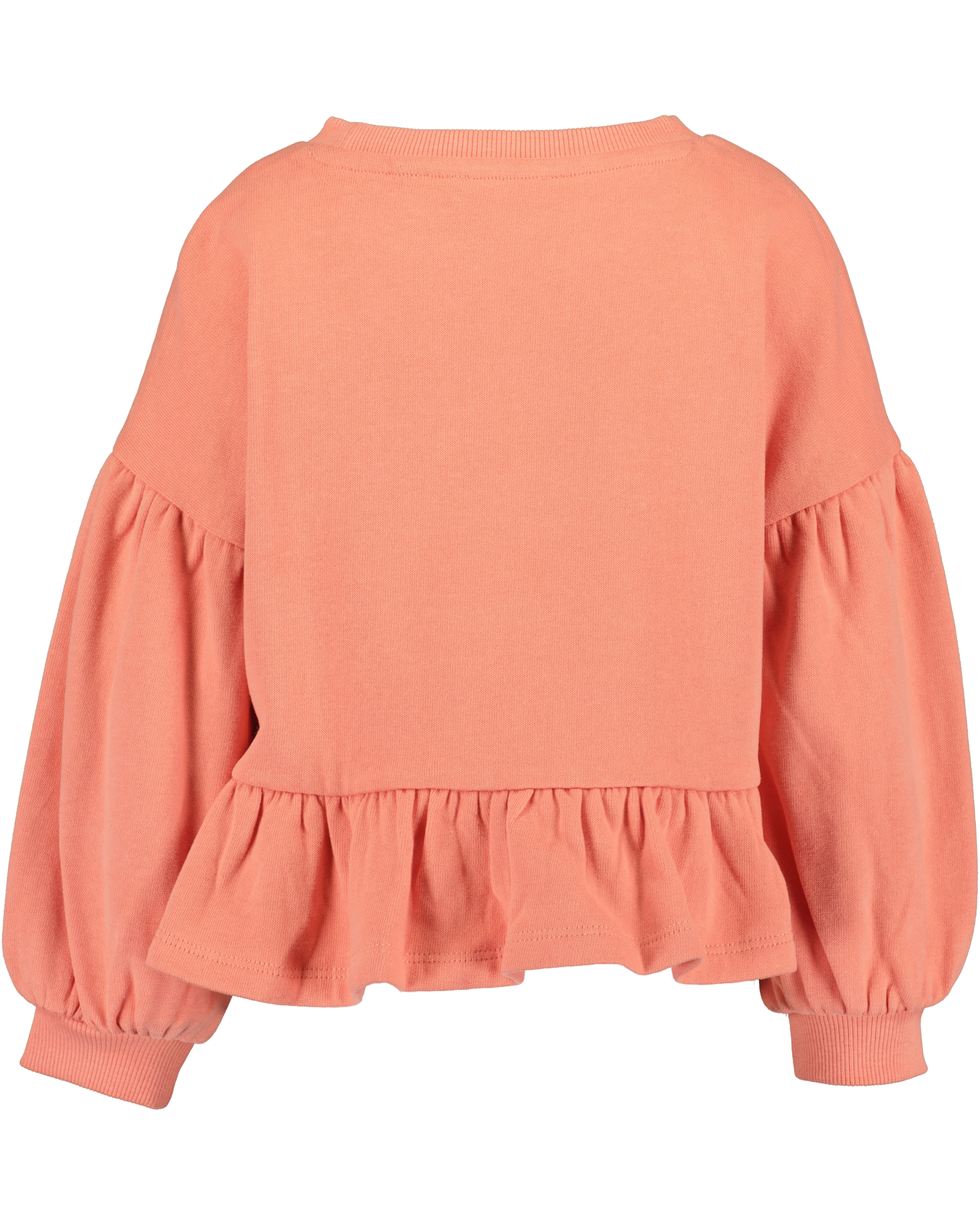 SWEATER FLOWERS, MELOEN ORANJE