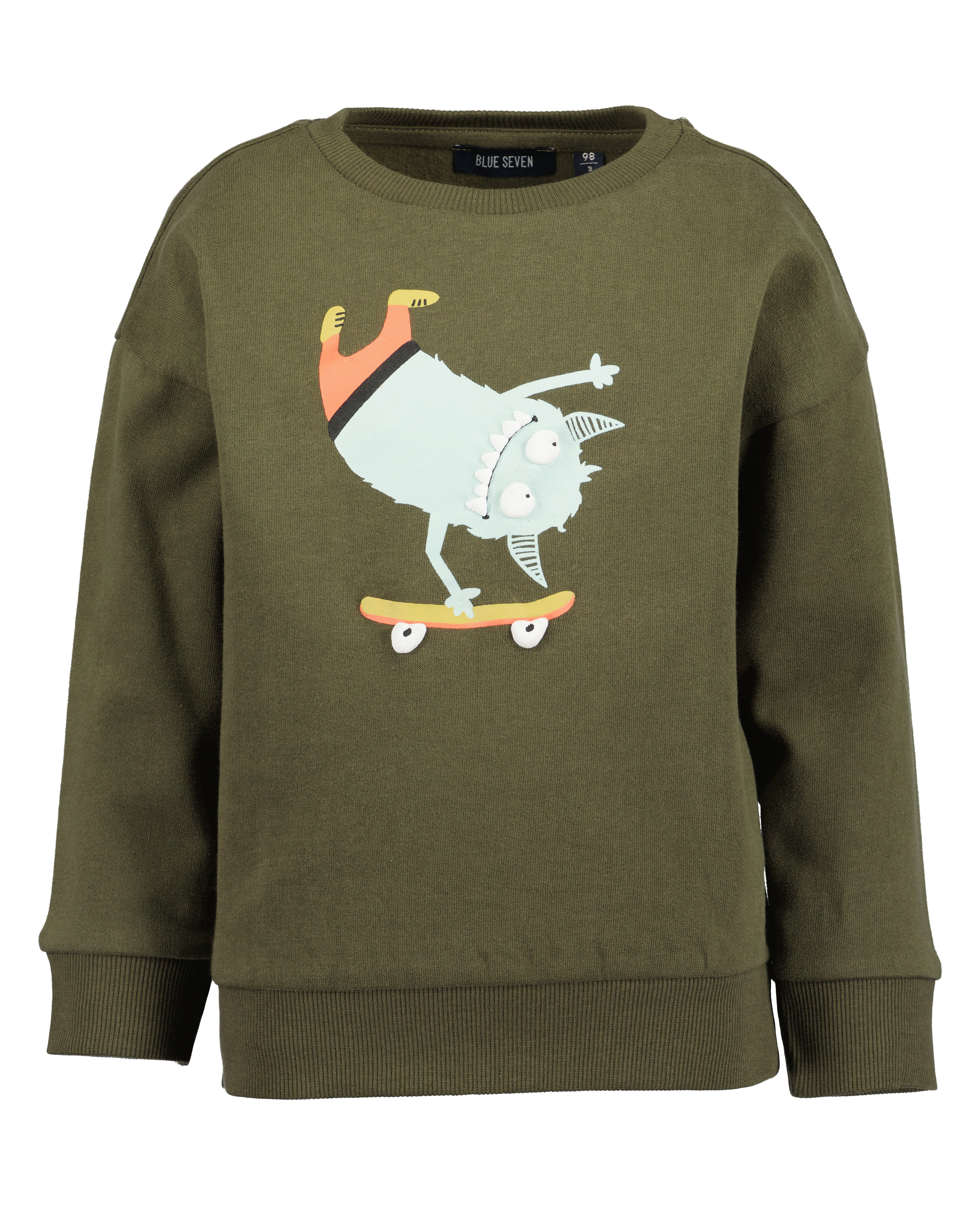 SWEATER MONSTER, OLIJFGROEN