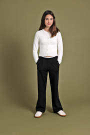 BROEK WIDE LEG, ZWART