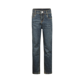 SPIJKERBROEK LOOSE FIT, MEDIUM JEANS BLAUW