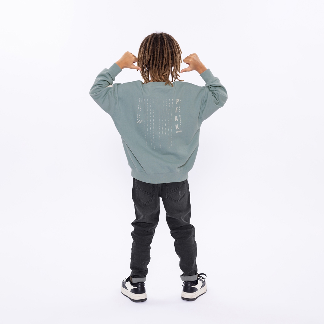 SWEATER LOOSE FIT, BLAUW