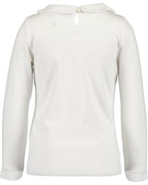 LONGSLEEVE MET KRAAG, WIT