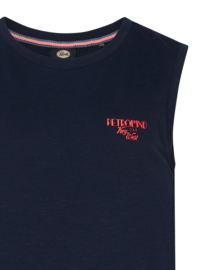 SINGLET TOP, DONKER BLAUW
