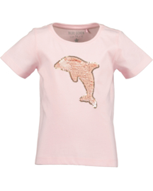 SHIRT ROZE MET VEEGPAILETTEN, OCEAN