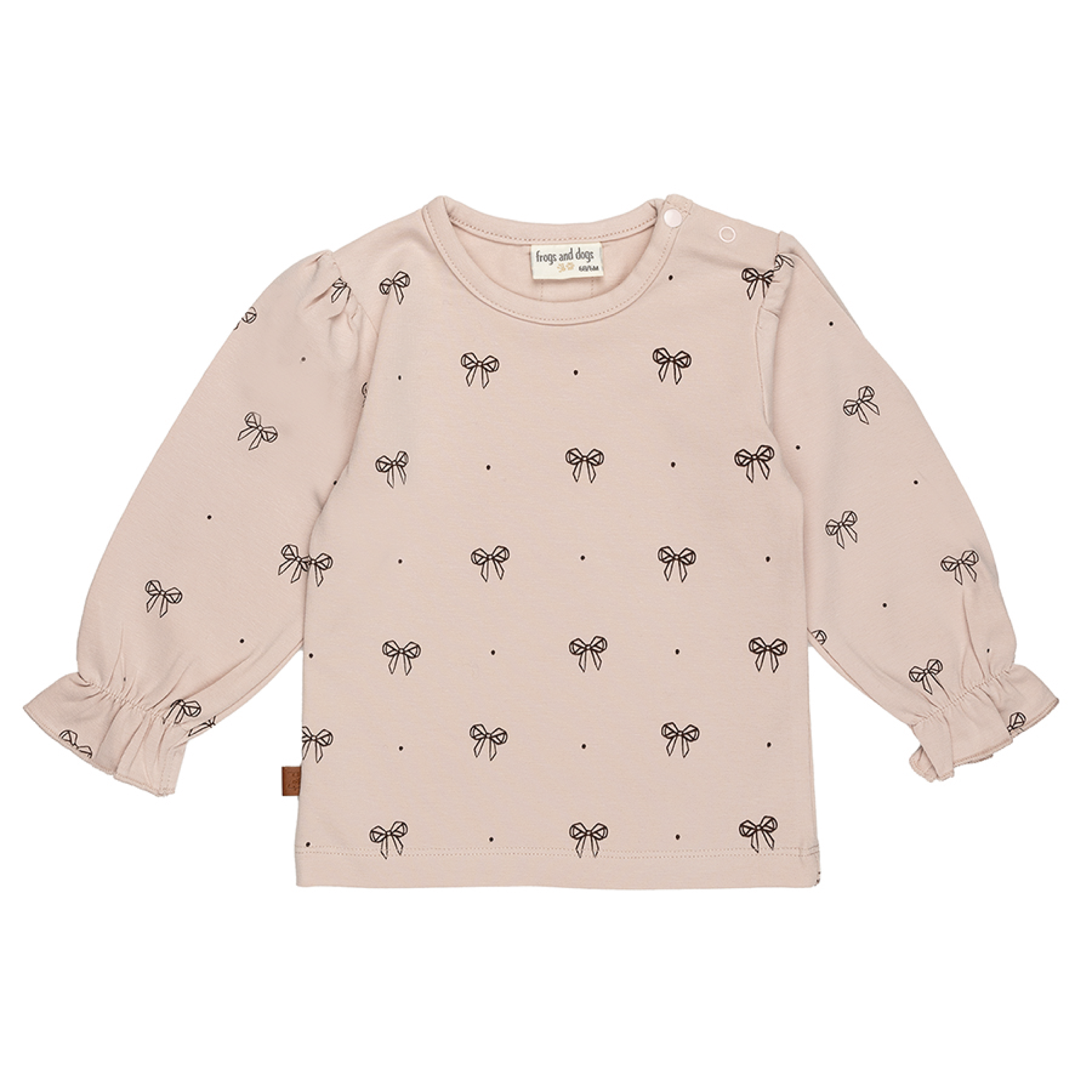 LONGSLEEVE MET STRIKJES  ROZE, BALLERINA