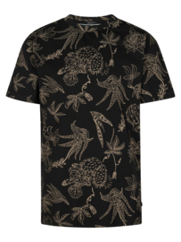 SHIRT ALL-OVER PRINT, ZWART