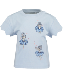 SHIRT LICHT BLAUW, BLUE GARDEN