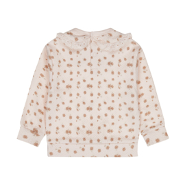 SWEATER LICHT PERZIK MET PRINT, CUTE