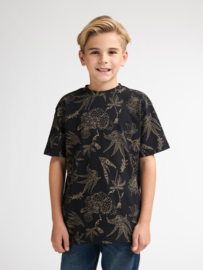 SHIRT ALL-OVER PRINT, ZWART