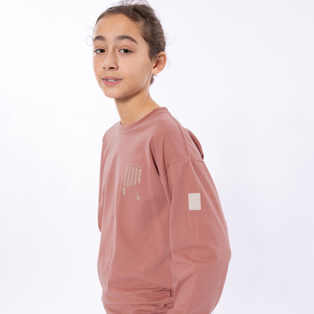 LONGSLEEVE DROPPED SHOULDER, DOF ROOD