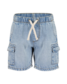 KORTE CARGO SPIJKERBROEK, MEDIUM BLAUW